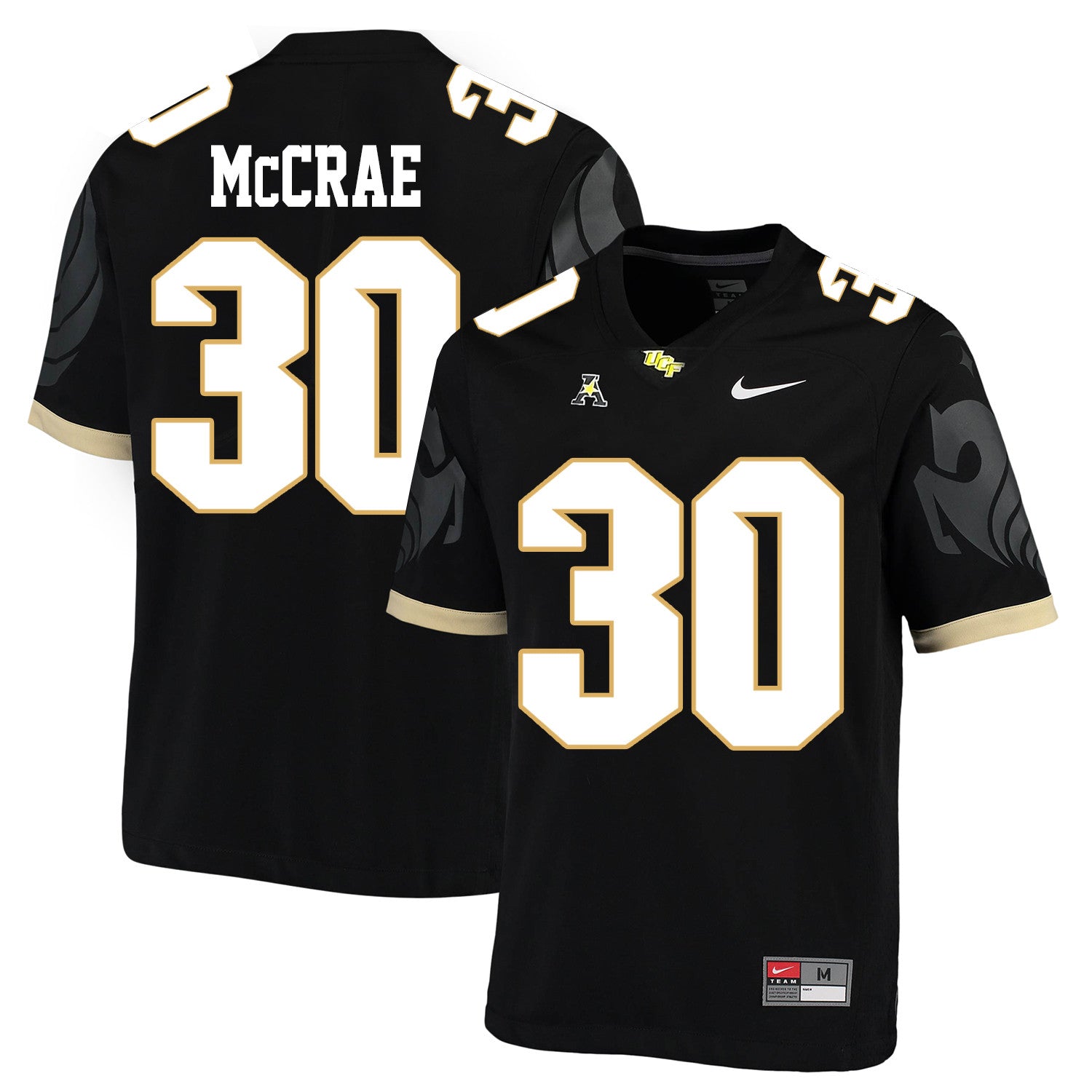 Greg McCrae UCF Knights black jersey