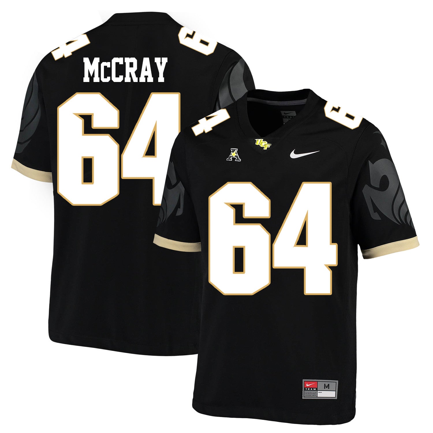 Justin McCray UCF Knights black jersey
