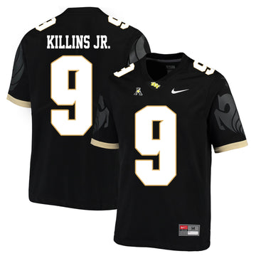 Adrian Killins Jr UCF Knights black jersey