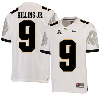 Adrian Killins Jr UCF Knights white jersey