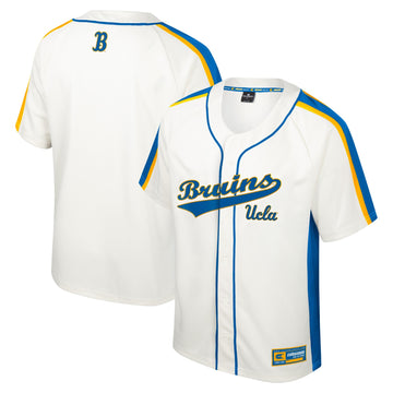Colosseum Ruth Button-up UCLA Bruins cream jersey