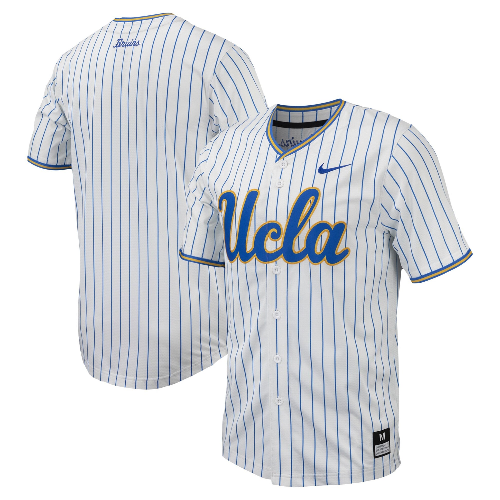 Pinstripe UCLA Bruins white jersey
