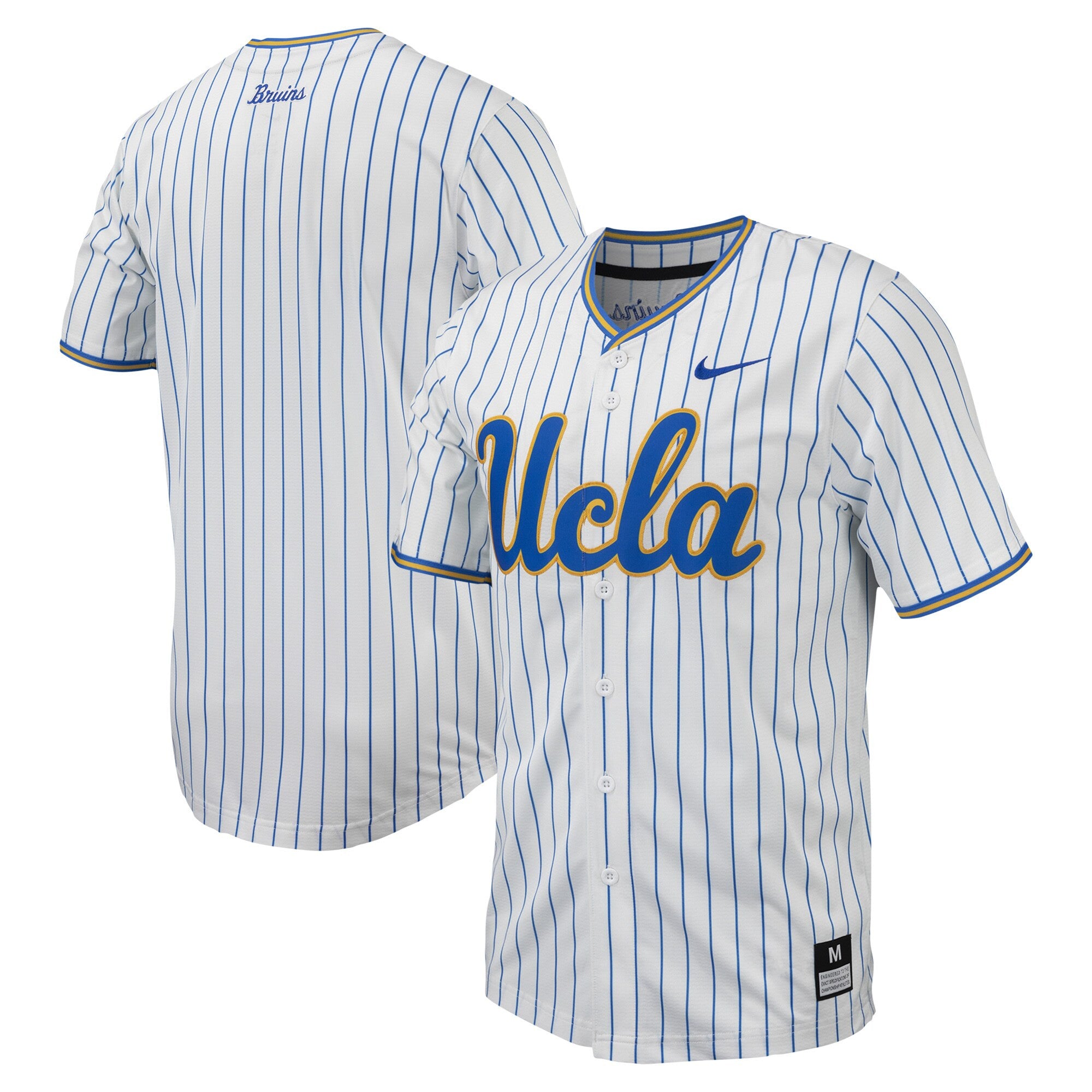 Pinstripe UCLA Bruins white jersey