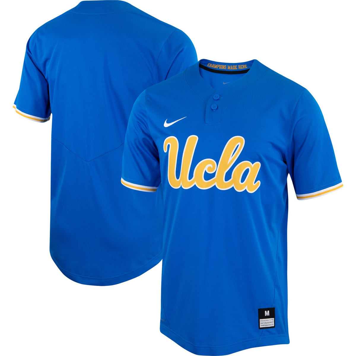 Two-button Softball UCLA Bruins blue jersey