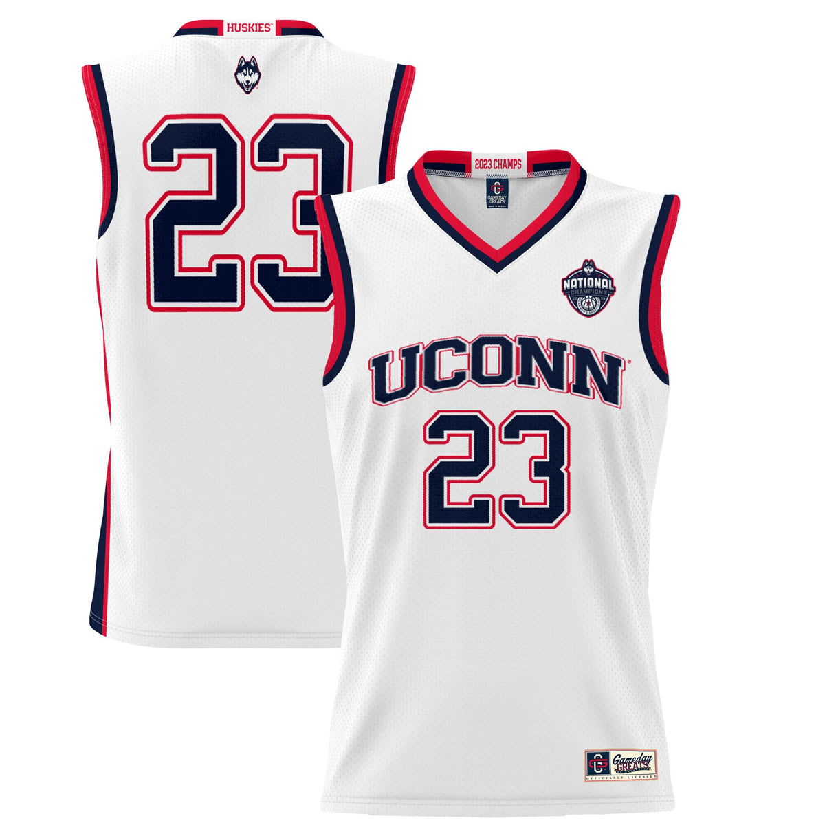 UConn Huskies white jersey