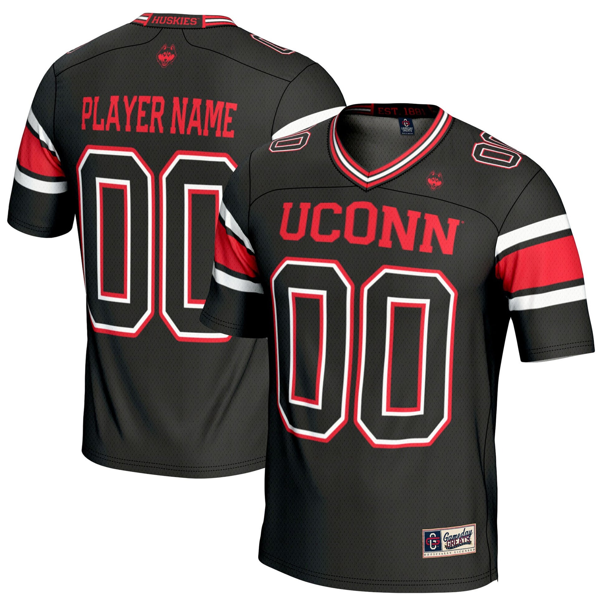 UConn Huskies black jersey
