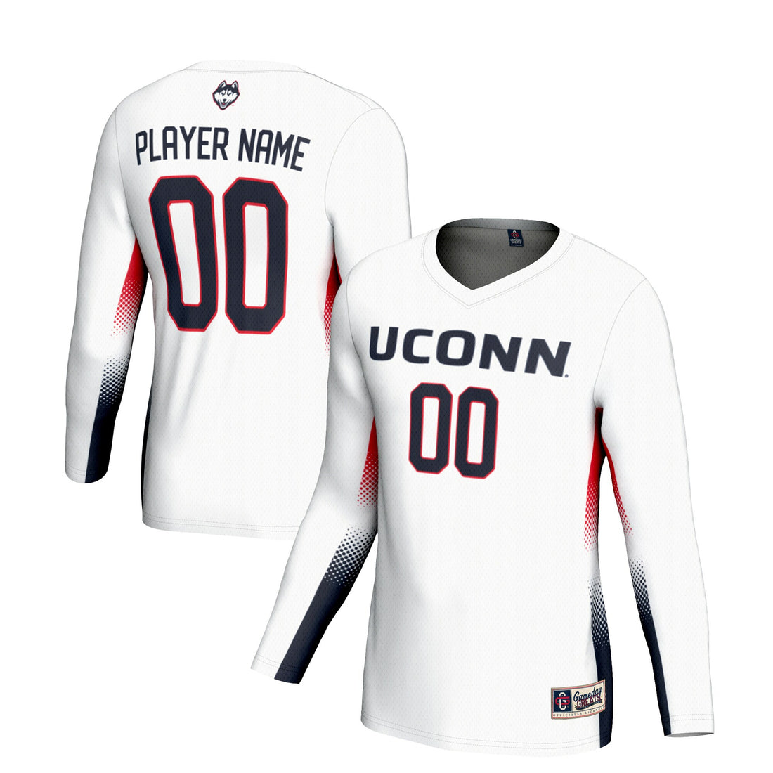 Volleyball UConn Huskies white jersey