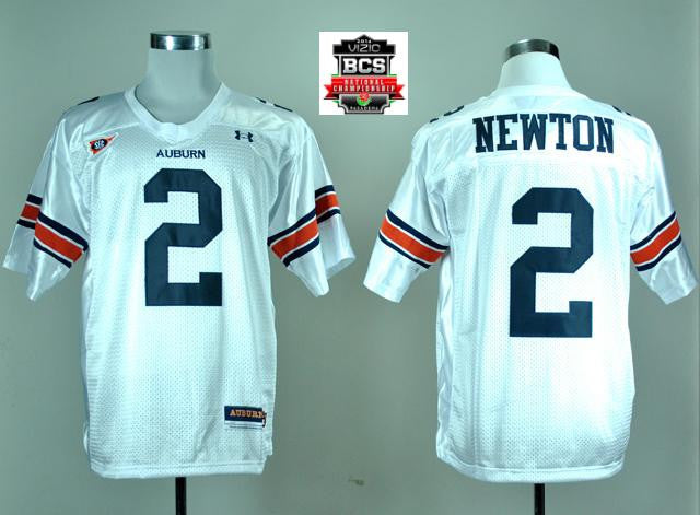 Under Armour Cameron Newton Auburn Tigers white jersey