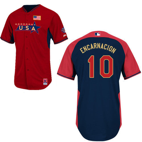 USA Baseball red jersey