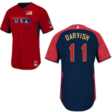 USA Baseball red jersey