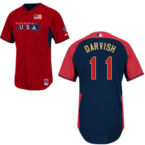 USA Baseball red jersey
