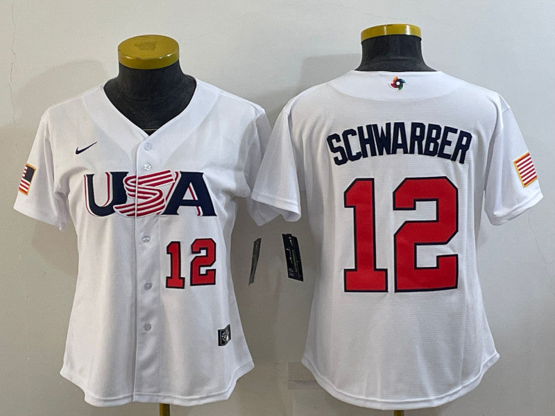 USA Baseball white Classic jersey