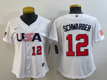 USA Baseball white Classic jersey