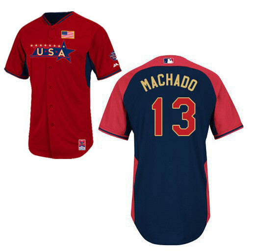 USA Baseball red jersey