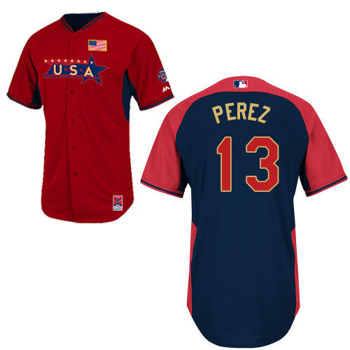 USA Baseball red jersey