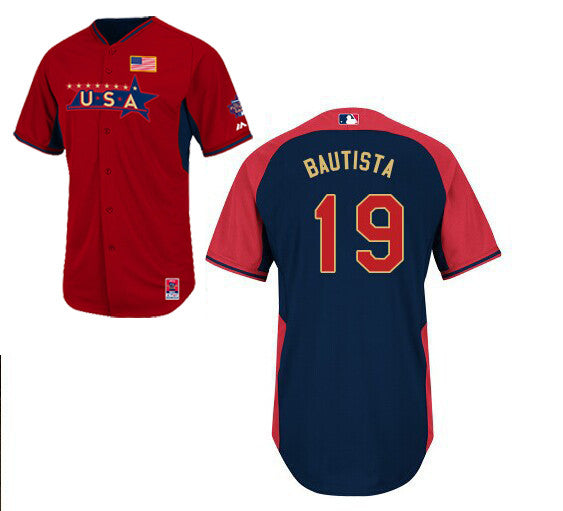 USA Baseball red jersey