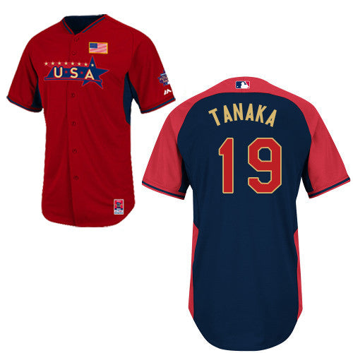 USA Baseball red jersey