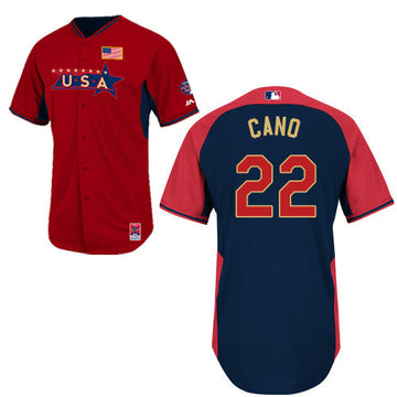 USA Baseball red jersey