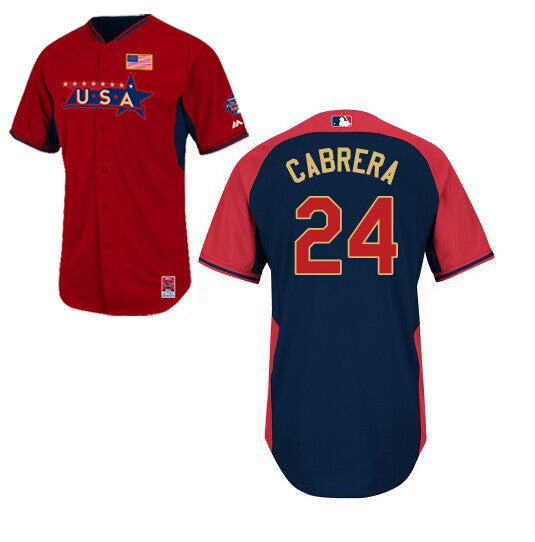 USA Baseball red jersey