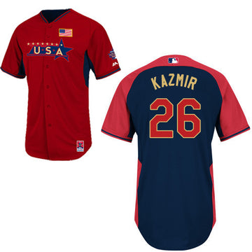 USA Baseball red jersey