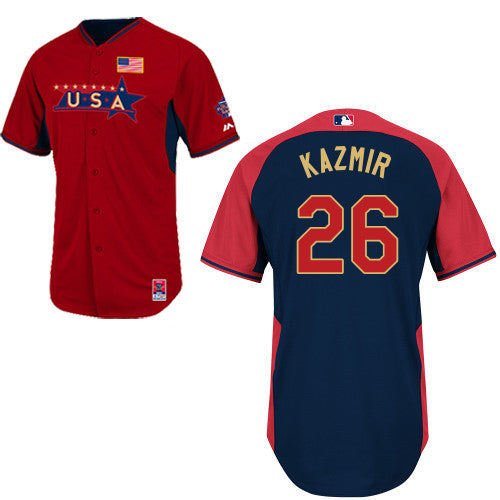USA Baseball red jersey