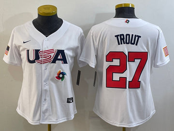 USA Baseball white Classic jersey