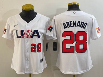 USA Baseball white Classic jersey