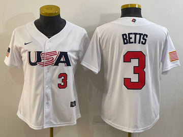 USA Baseball white Classic jersey