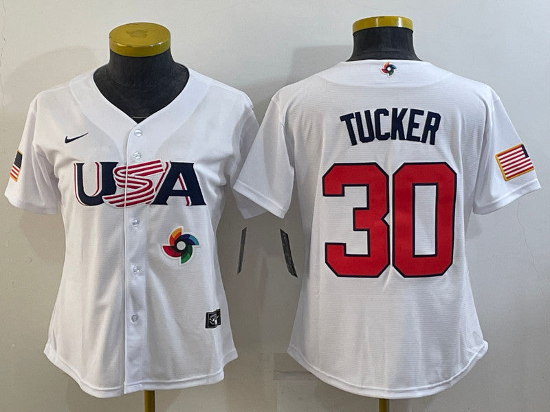 USA Baseball white Classic jersey