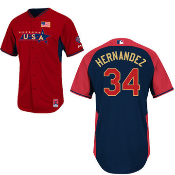 USA Baseball red jersey