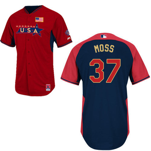USA Baseball red jersey