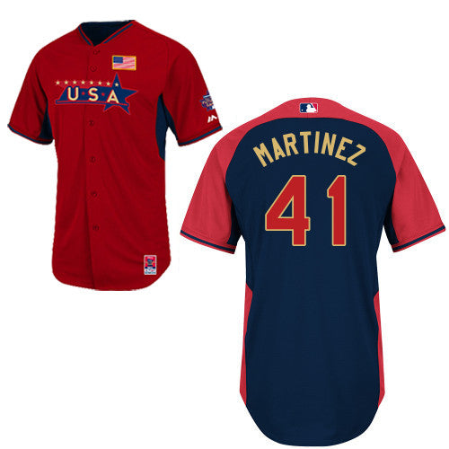 USA Baseball red jersey