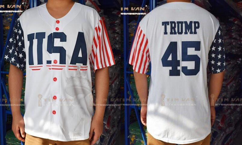 USA Baseball white jersey