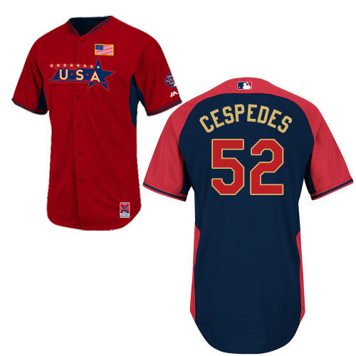 USA Baseball red jersey