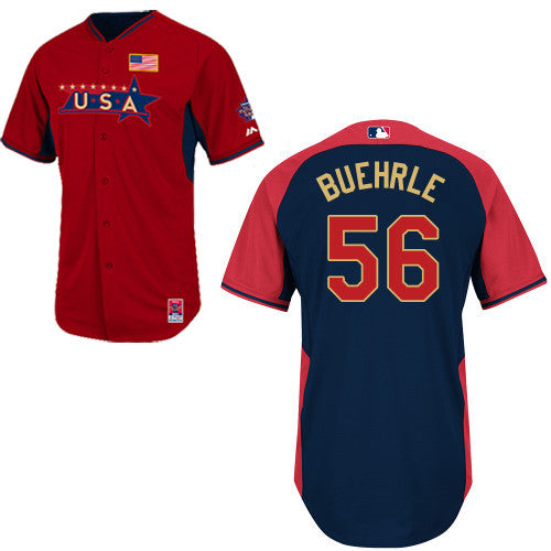 USA Baseball red jersey