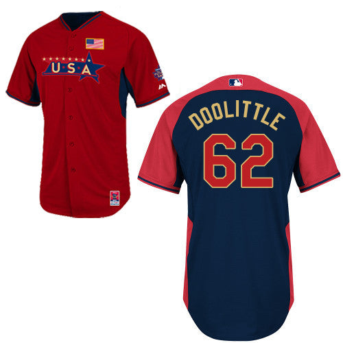 USA Baseball red jersey