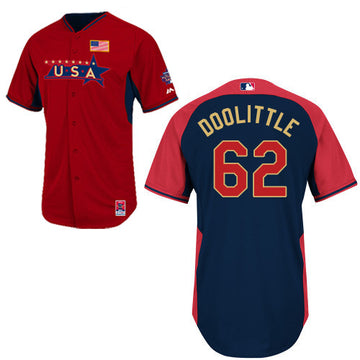 USA Baseball red jersey