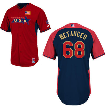 USA Baseball red jersey