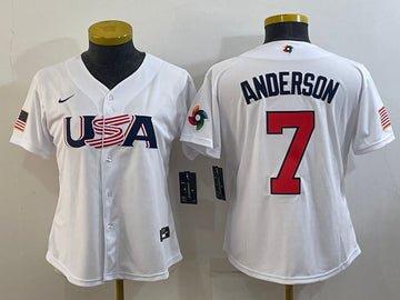 USA Baseball white Classic jersey