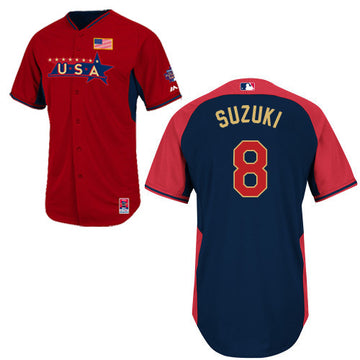 USA Baseball red jersey