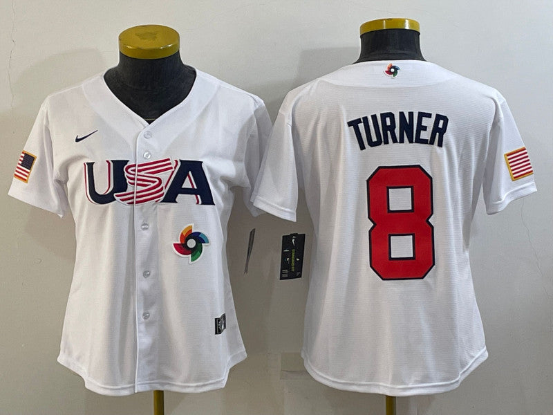 USA Baseball white Classic jersey