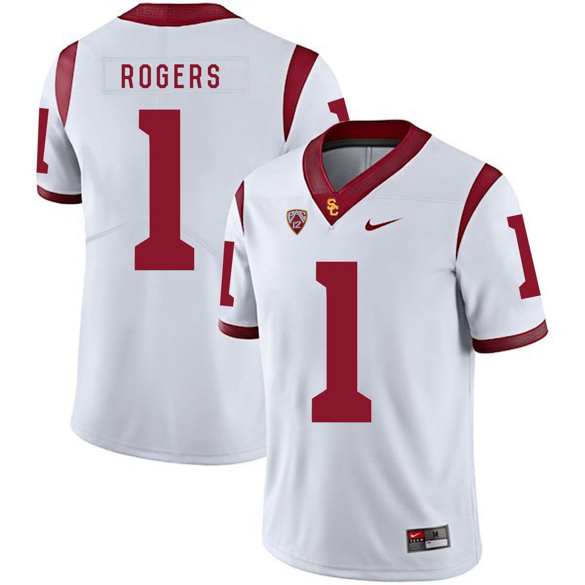 Darreus Rogers USC Trojans white jersey