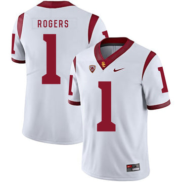 Darreus Rogers USC Trojans white jersey