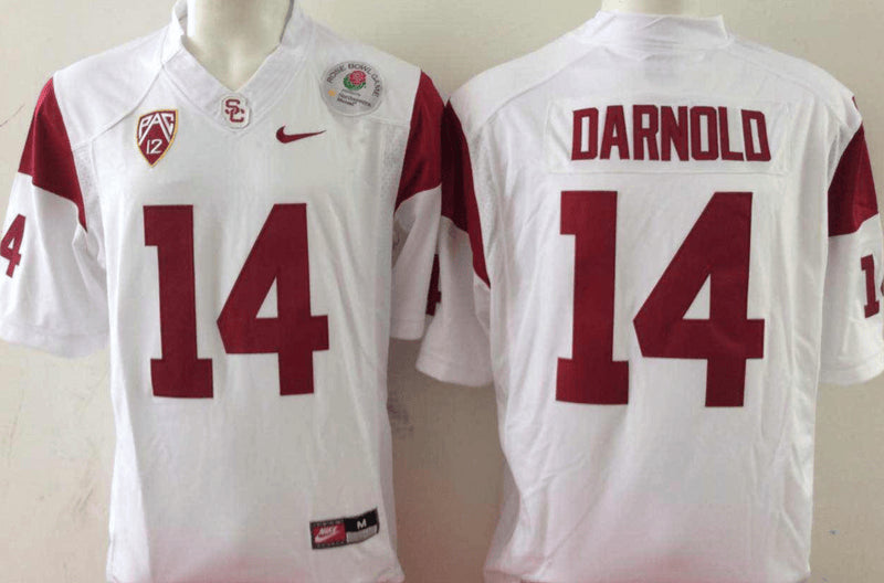 Sam Darnold USC Trojans white jersey