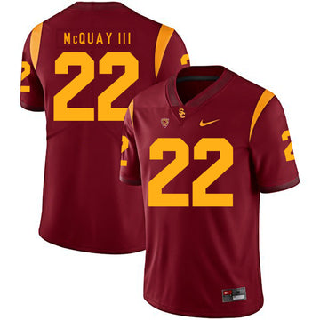 Leon McQuay III USC Trojans red jersey