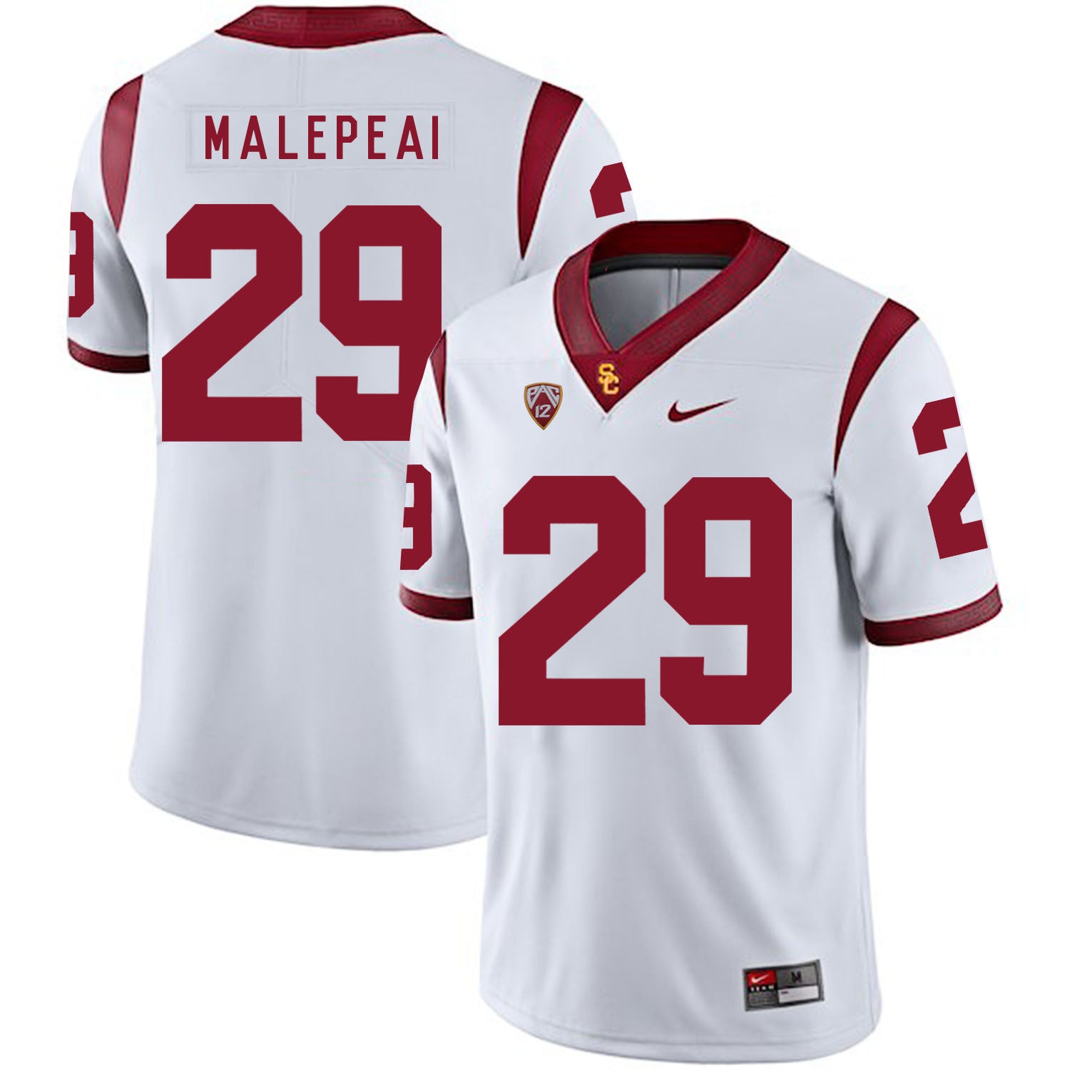 Vavae Malepeai USC Trojans white jersey