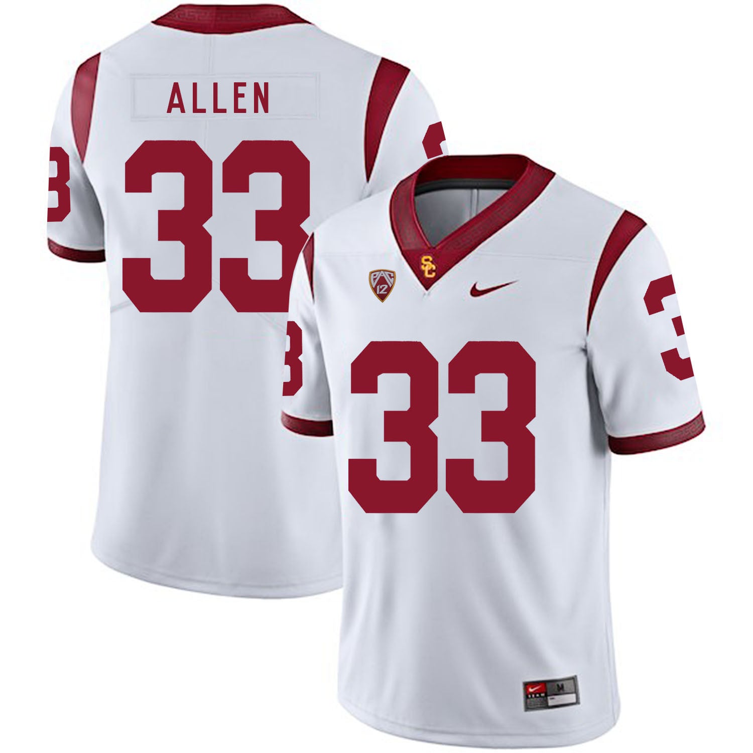 Marcus Allen USC Trojans white jersey