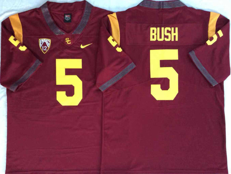 Reggie Bush USC Trojans red jersey