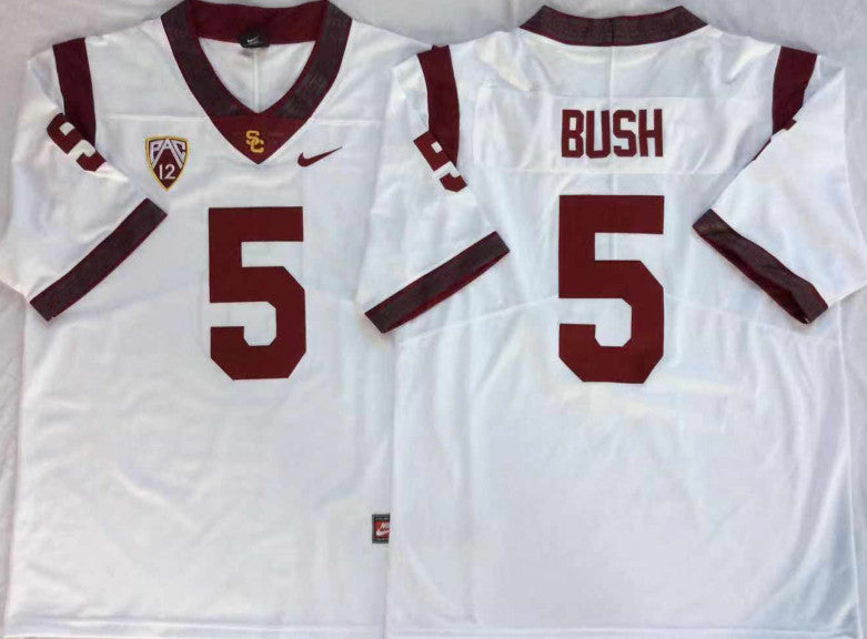 Reggie Bush USC Trojans white jersey