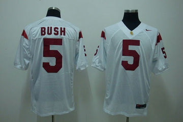 Reggie Bush USC Trojans white jersey